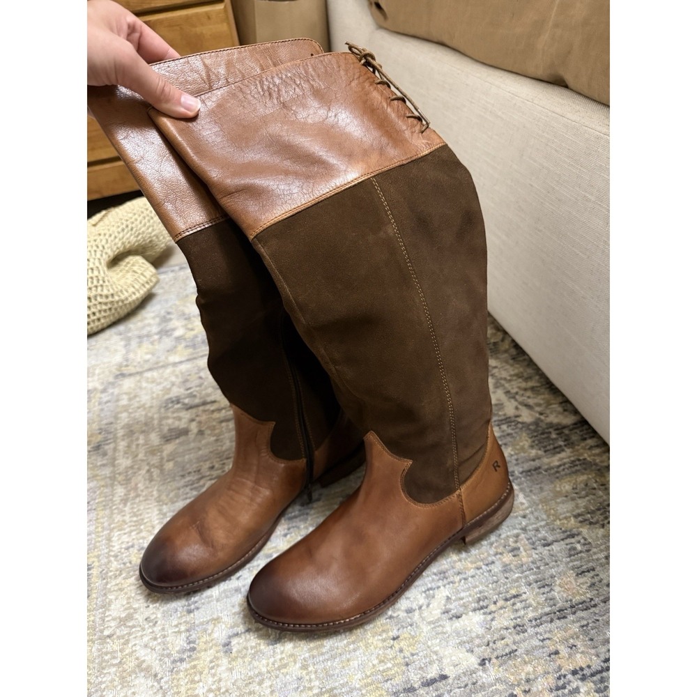 NEW Roan by Bed Stu Natty tall Brown Leather Knee-High riding Boots - Picture 15 of 15